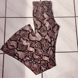 NOBO Snake Print Leggings - Brown and Black - Women’s S (3-5)